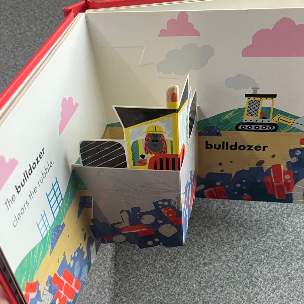 Let's Dig! Pop-Up Vehicles Book - Red - Picture 7 of 10